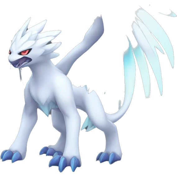  cool edgy colorful godly ethereal Absol-Dialga-Fakemon full body emoji
