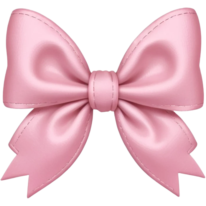 artsy bow delicate pastel pink colour emoji