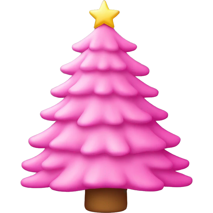 pink christmas tree emoji