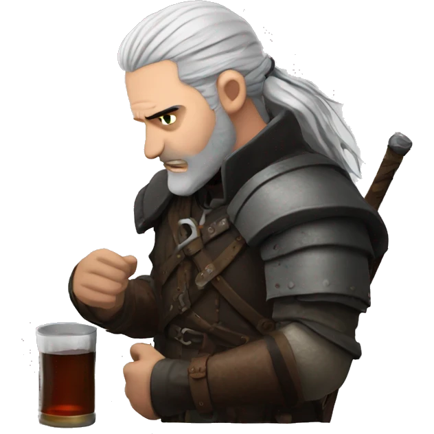 Witcher alcoholism  emoji