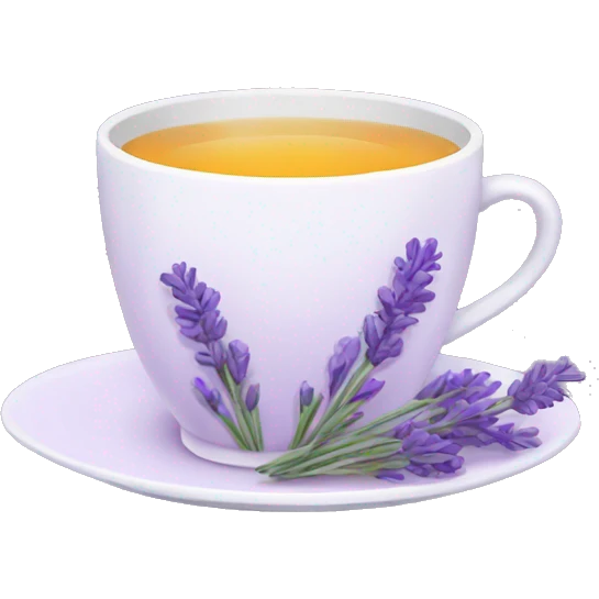 Lavender tea emoji
