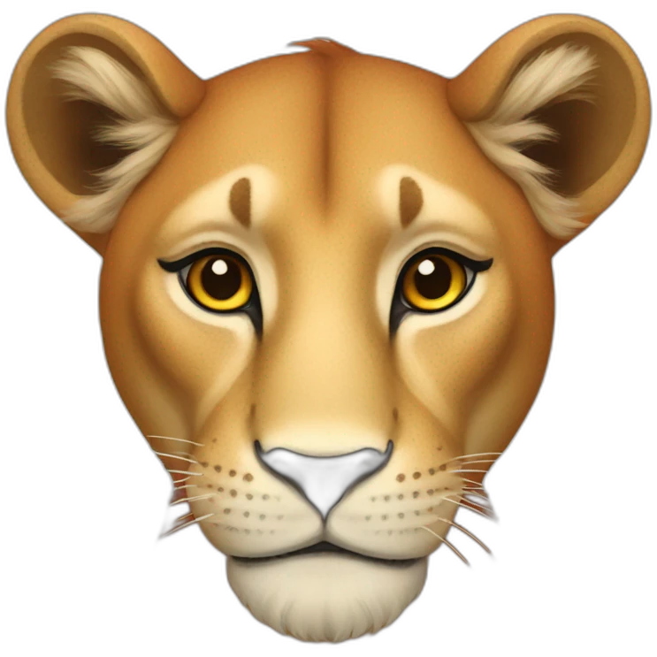 Red lioness emoji