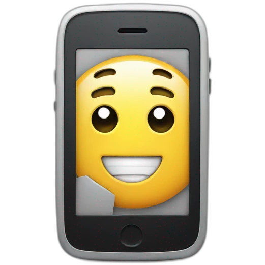Emoji showing phone  emoji