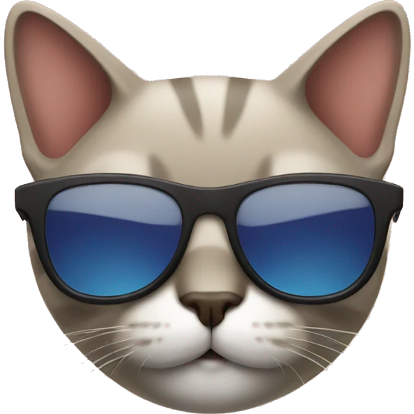 Cat with sunglasses emoji