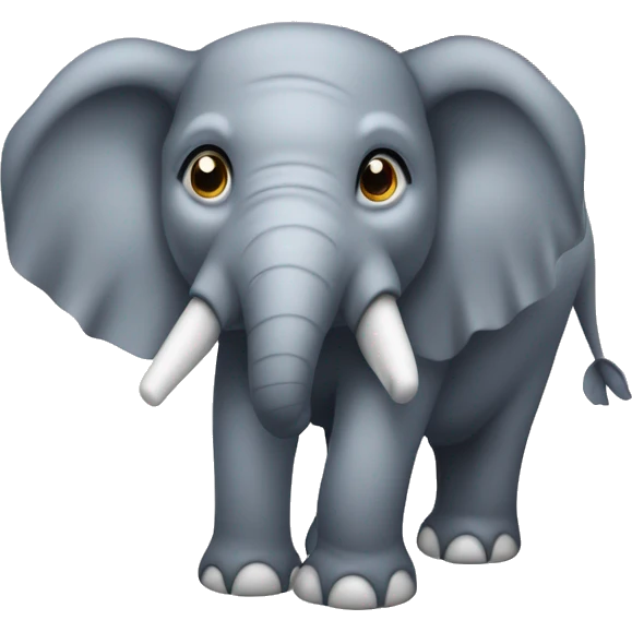 Éléphant avec un bois sur la tête  emoji