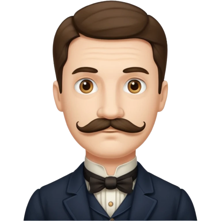 Man victorian style face emoji