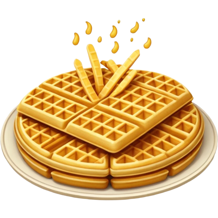 Waffle fries emoji