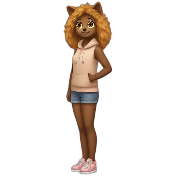 furry girl full body emoji