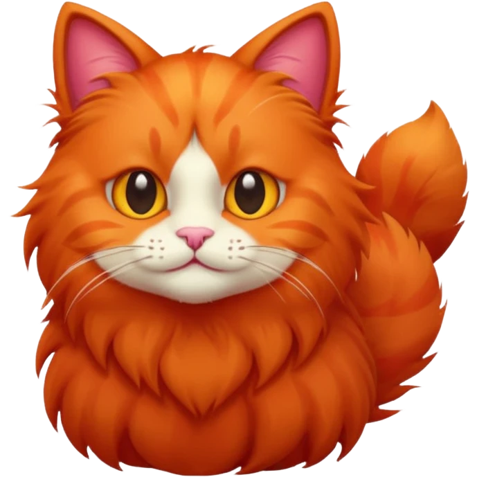 red cat emoji
