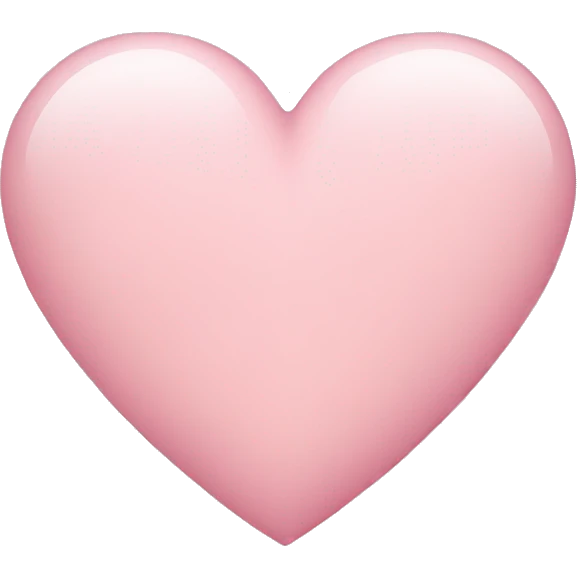 Light pink heart emoji