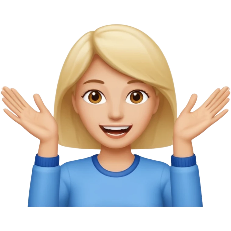 Lady “grrring” with her hands up  emoji