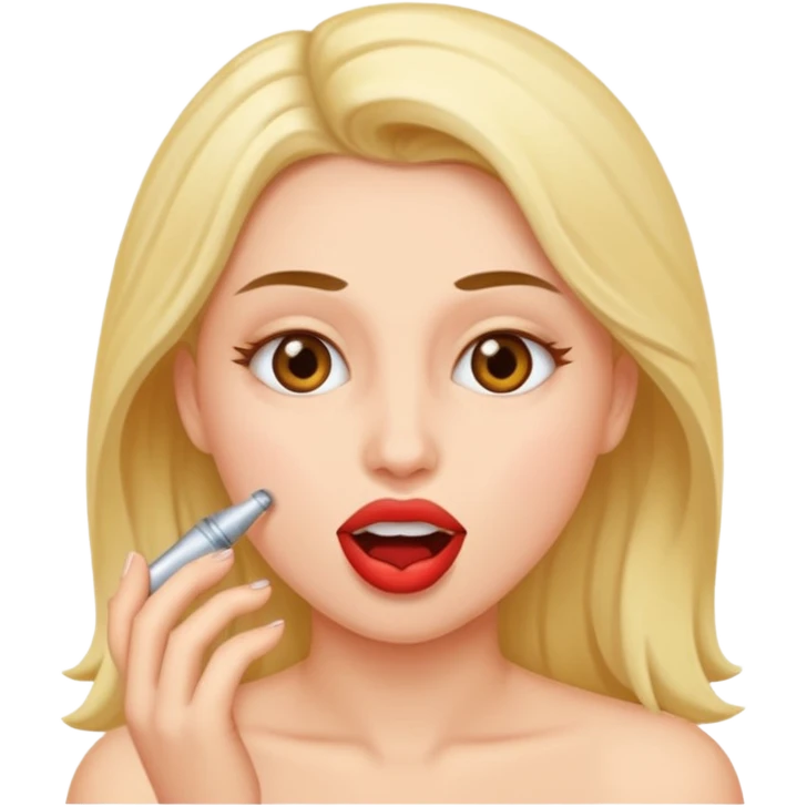 Женщина делает минет emoji