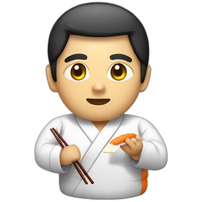 sushi fazendo joia emoji