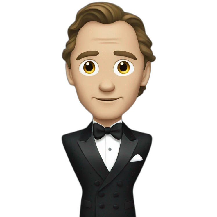 Tom Hiddleston, as James Bond emoji