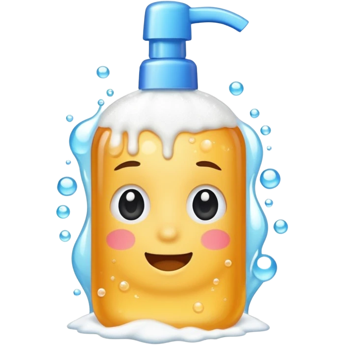 Shampoo for with foam emoji