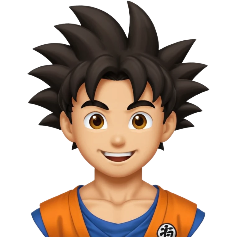 dragonball songoku happy emoji emoji