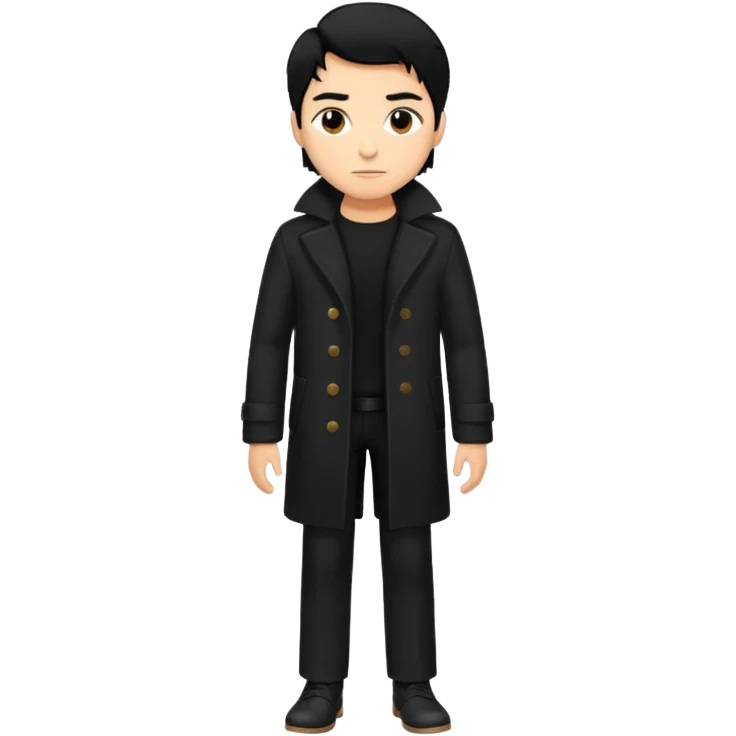 The Walking Man black hair all body emoji