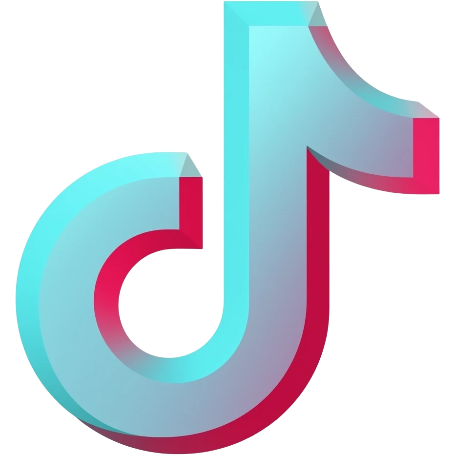 Blauer Haken von tiktok emoji