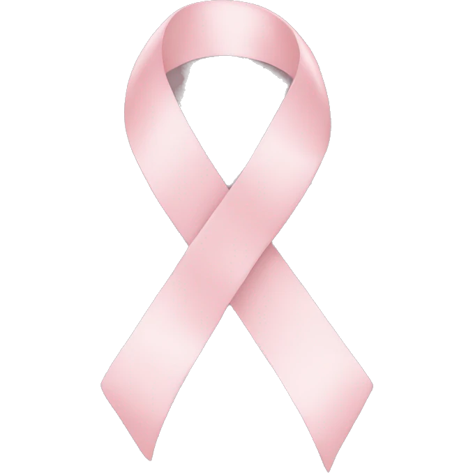 pale pink ribbon emoji