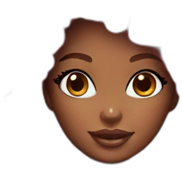 pink afro black barbie emoji