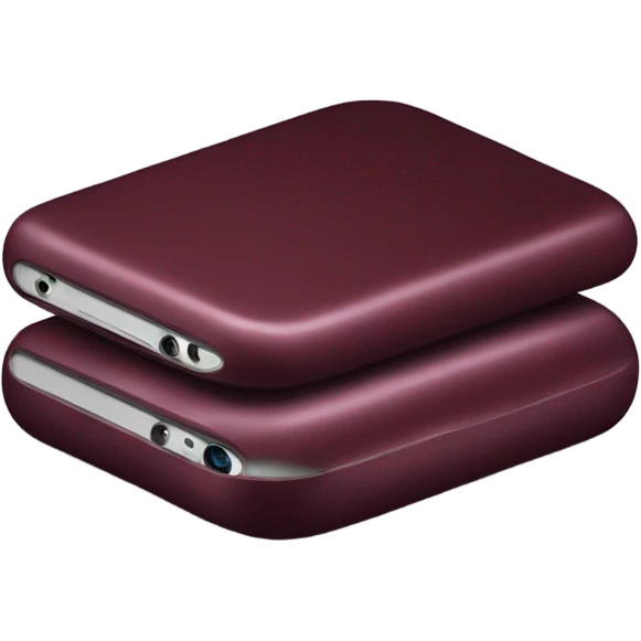 burgundy iphone emoji