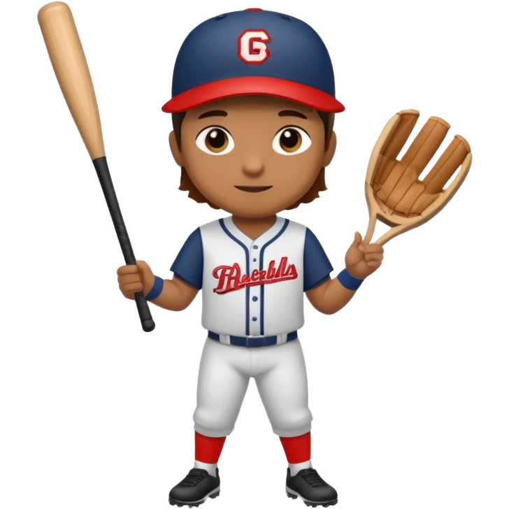 Baseball player bunting emoji