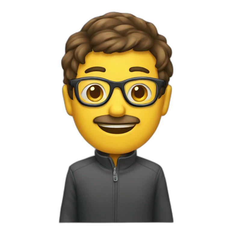 chat à lunette emoji