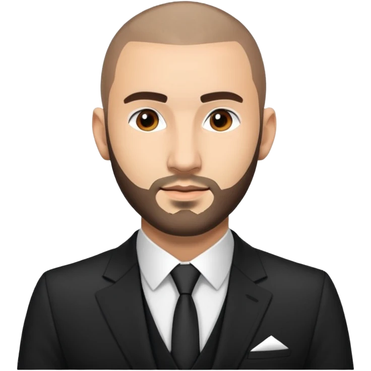 karim benzema, light skinned, wearing suit emoji