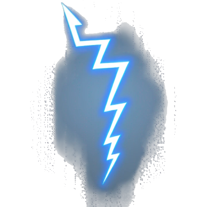lightning based on the staff emoji
