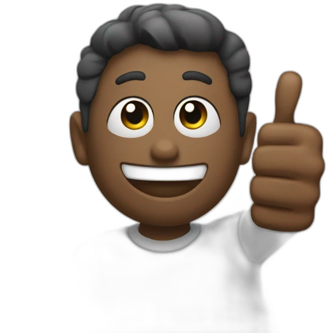 Thumbs up with eyes emoji