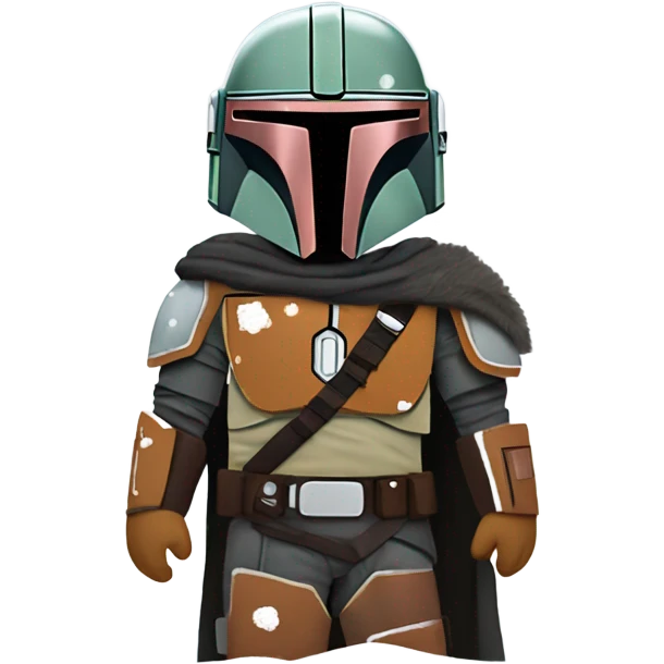 Mandalorian in the snow emoji