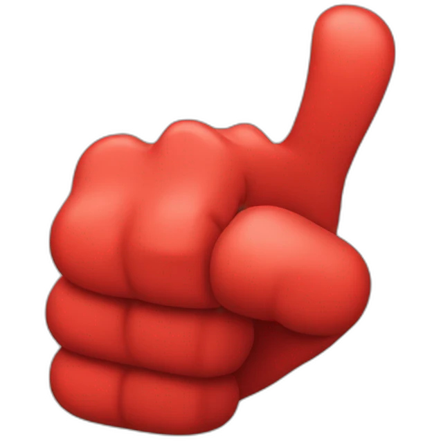 Red thumbs down emoji