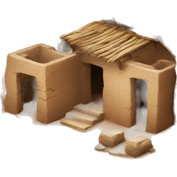 8,000 year old home  emoji