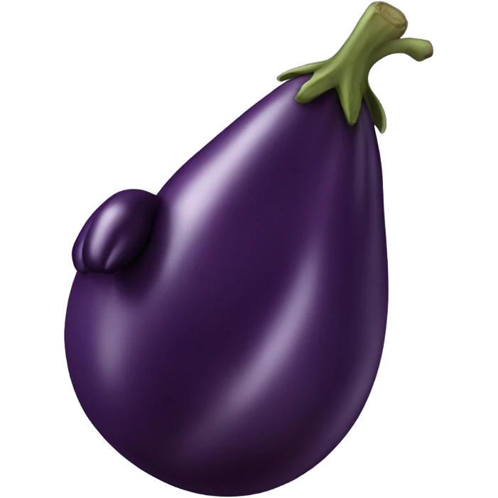 Hand holding a eggplant  emoji