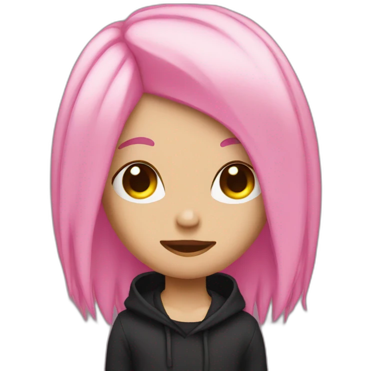 Pink emo emoji