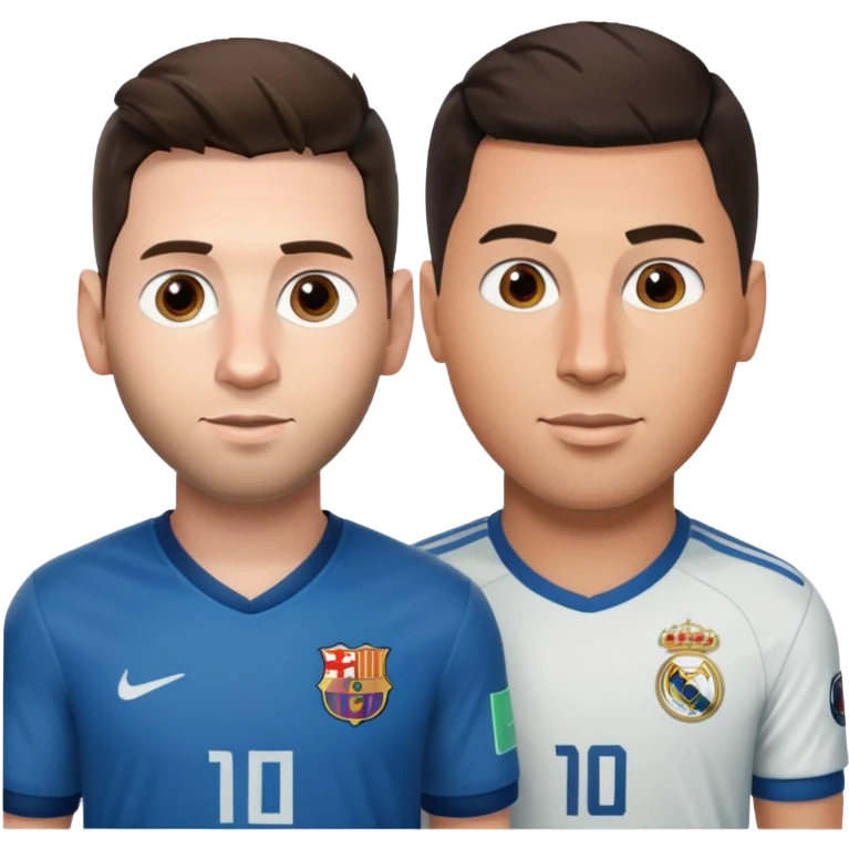 Messi  con Ronaldo  emoji