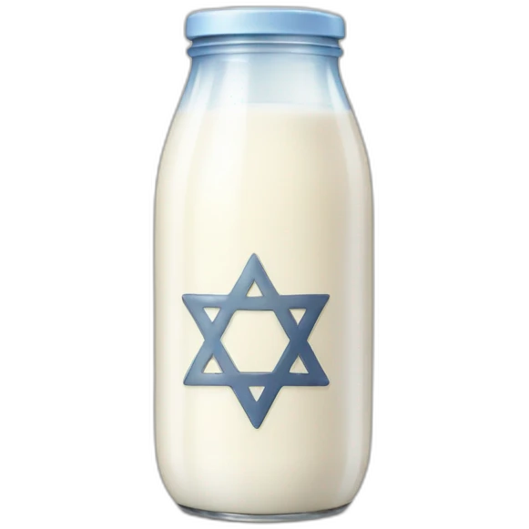 Milk with Star of David emoji