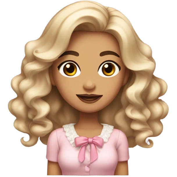 Coquette girl emoji