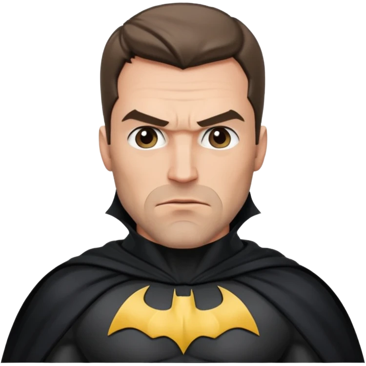 caucasian batman standing emoji