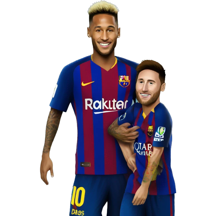 neymar carry messi emoji