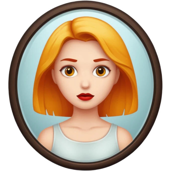 killer in mirror behind woman emoji