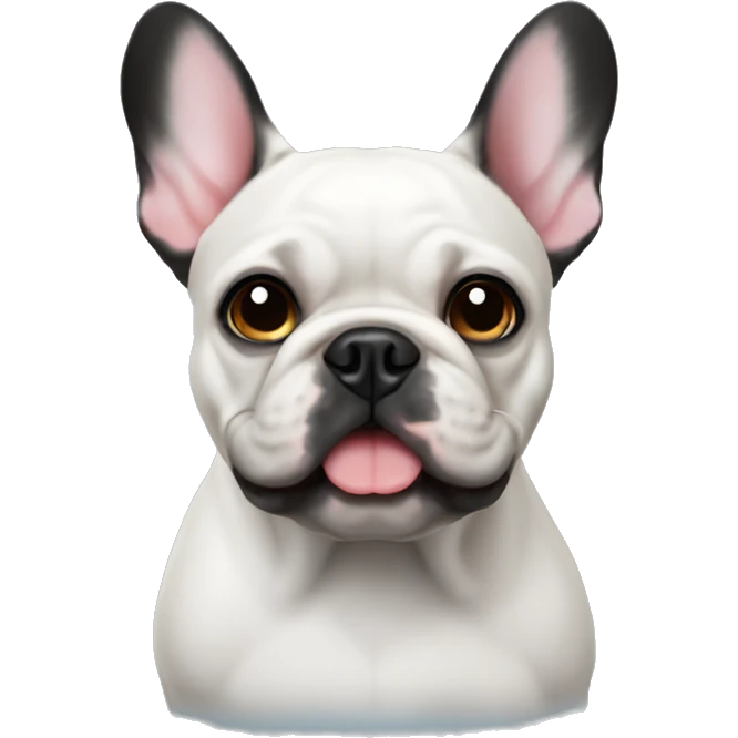 French bulldog black  emoji