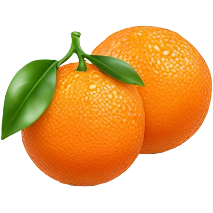 Clementine fruit emoji