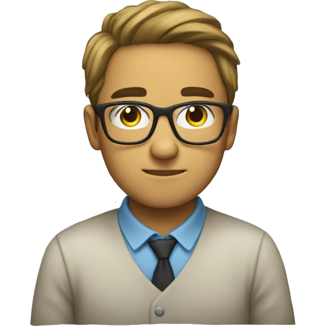 nerd laying face down emoji