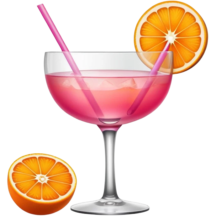 pink orange cocktail emoji