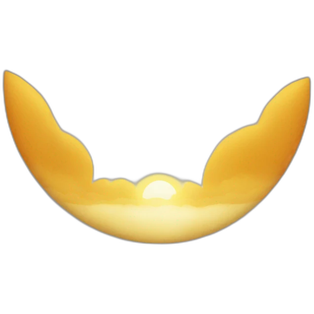 Raising sun emoji