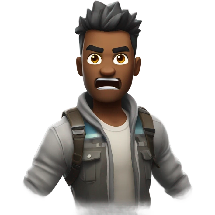 Fortnite player raging  emoji