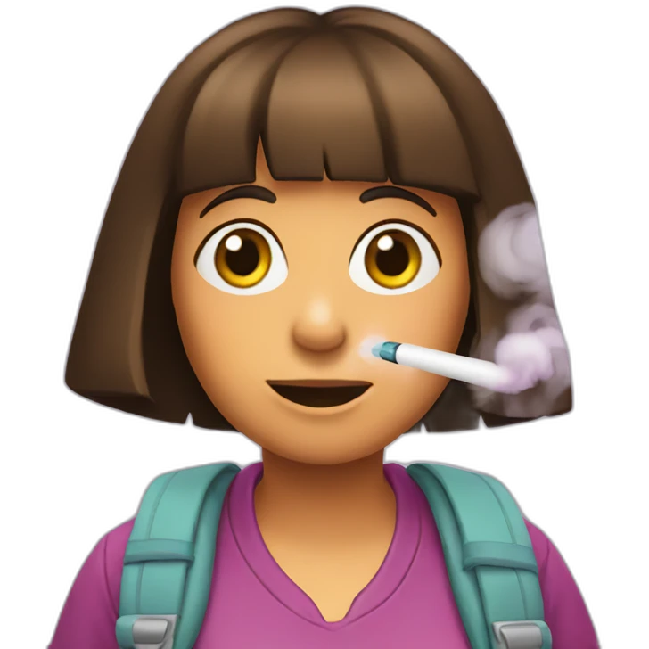 dora vaping emoji