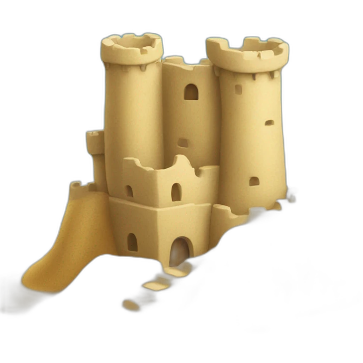 sandcastle emoji