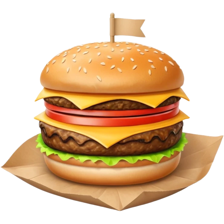burger in wrapper emoji